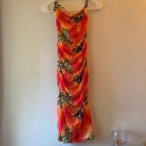 I.AM.GIA Azalea dress,Backless,ruched,animal print